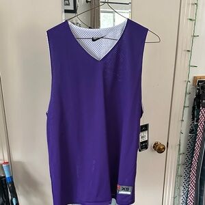 Nike Basketball Training Reversible Jersey Extra Small New w Tags Purple White